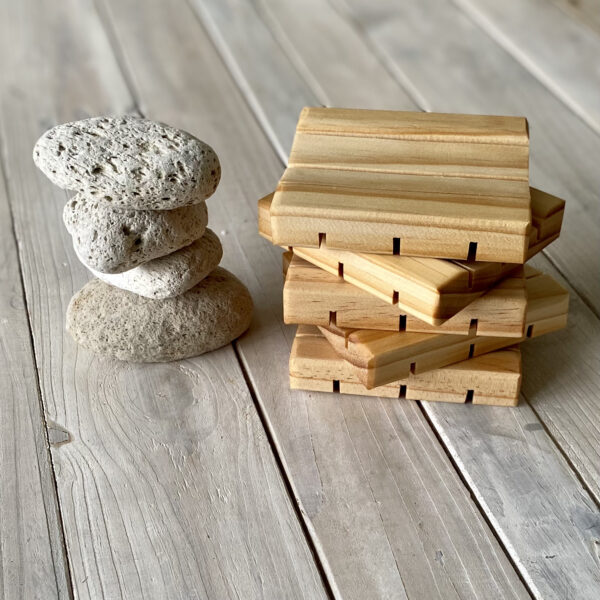 wooden soap stands pumice